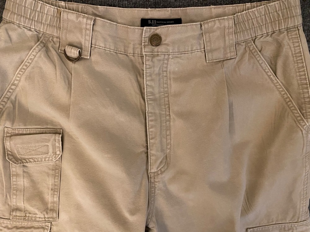 5.11 Tactical Cargo Pants Men 32x30 Tan Military EMS Parademic Canvas Workwear