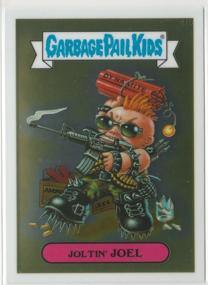 Joltin Joel 41a Garbage Pail Kids GPK 2013 Chrome Series 1 CS1 Card