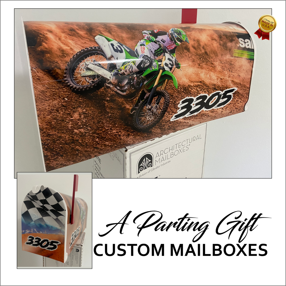 Customized mailbox, Motocross, gift-giftful, Christmas gift, Gifts for brother