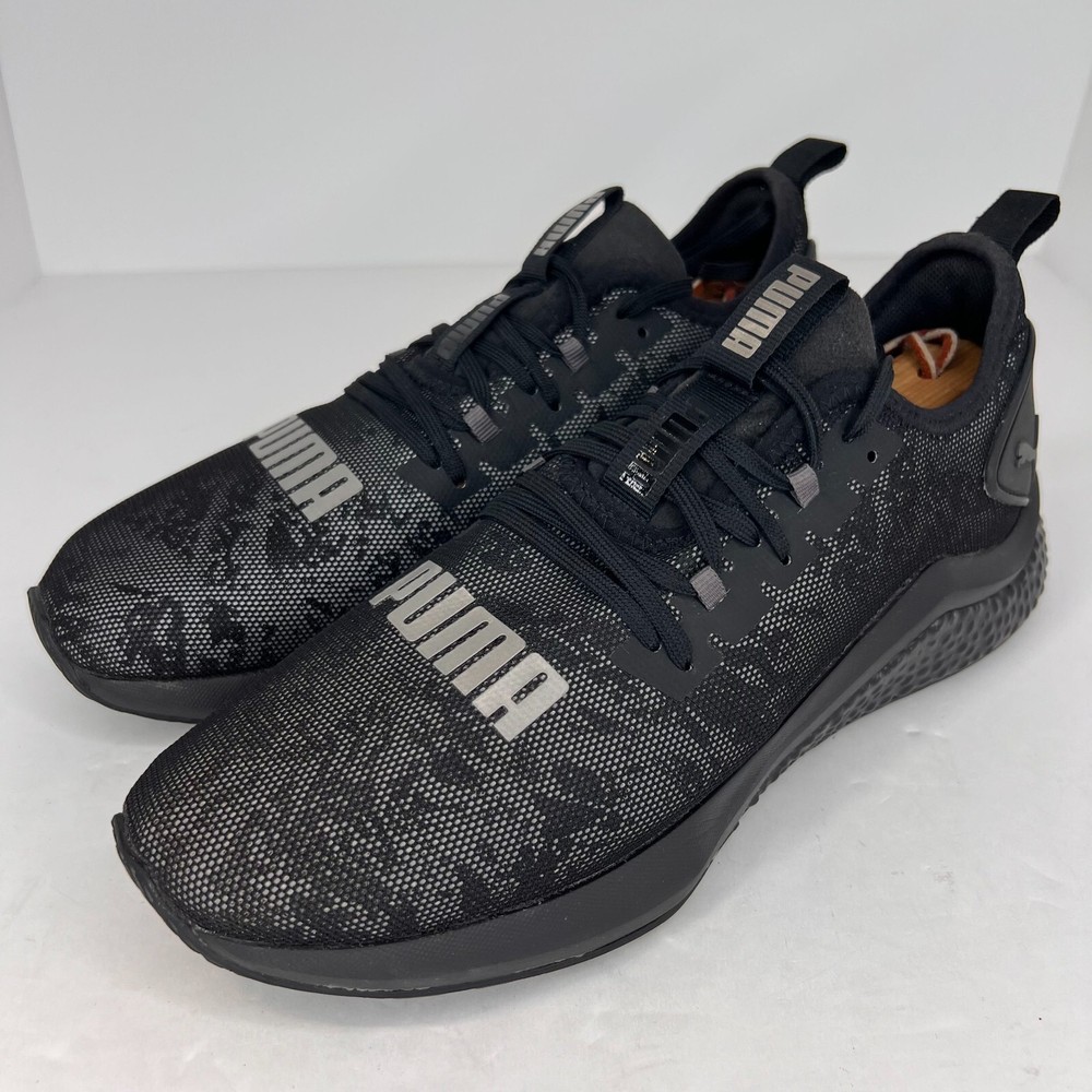 Puma Mens Hybrid NX Rave Low Black Running Shoes Size 8.5