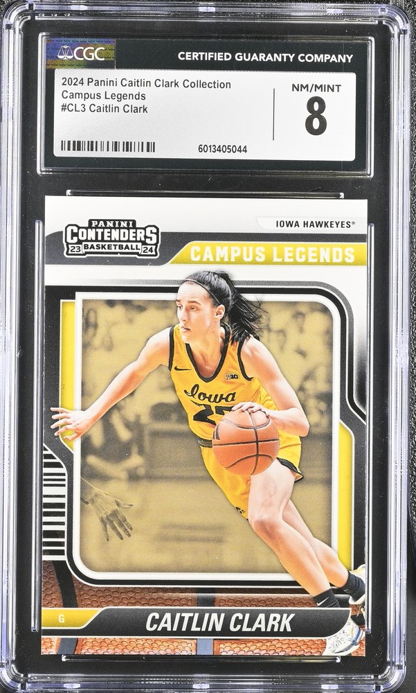 2024 Panini Caitlin Clark Collection Caitlin Clark #CL3 Campus Legends  CGC 8