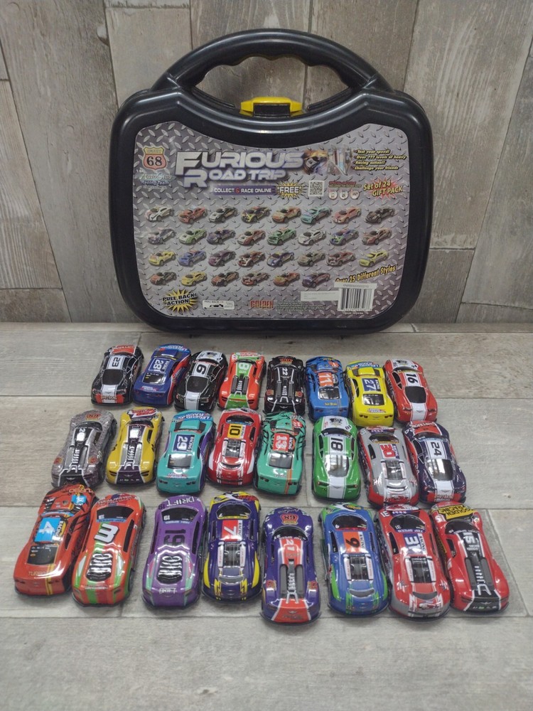 Furious Road Trip 24 Pack of Toy Cars w/ Carrying Case