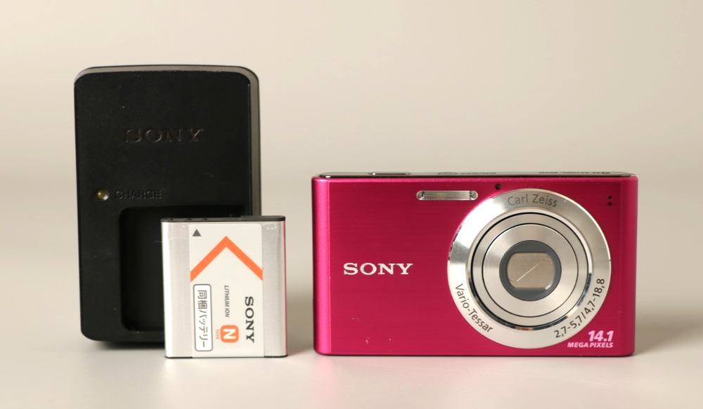 Sony DSC-W320 14.1MP Pink Digital Camera Easy to Use Japan Import