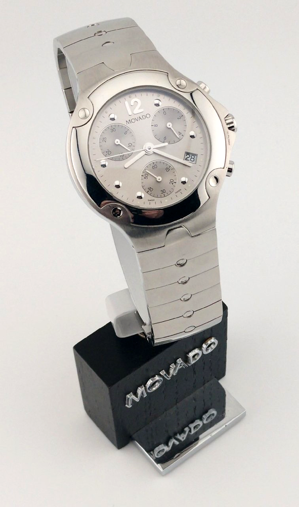 Movado Mens Sports Chronograph Stainless Steel Watch 84C51892