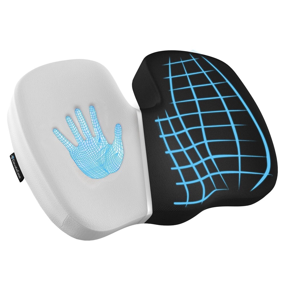 Breathable Memory Foam Seat Cushion for Office Chair, Car, Truck, Wheelchair ...