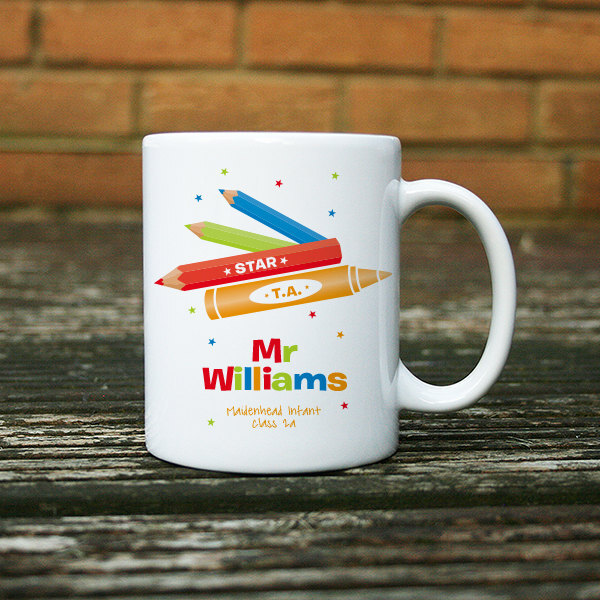 Personalised Thank You Star T A Mug Ceramic