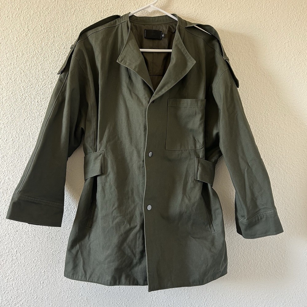 ASN Womens Military Jacket XS Olive Green Outdoor Work Casual Dressy Style