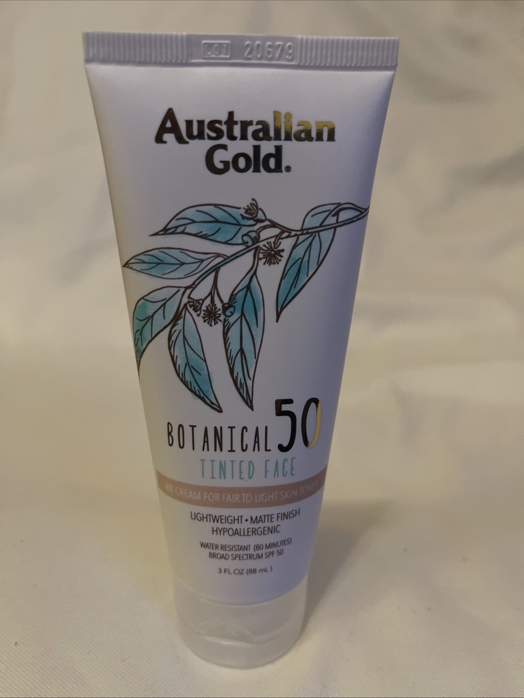 Australian Gold SPF 50 Tinted Face Sunscreen Lotion 3oz Twin Pack