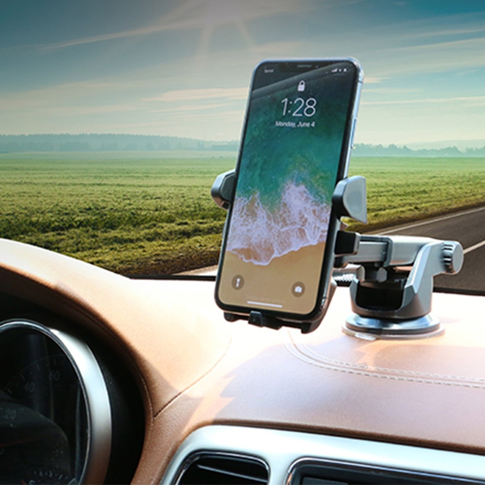 Armor All 360° Rotating Extendable Phone GPS Suction Mount Cradle in Black