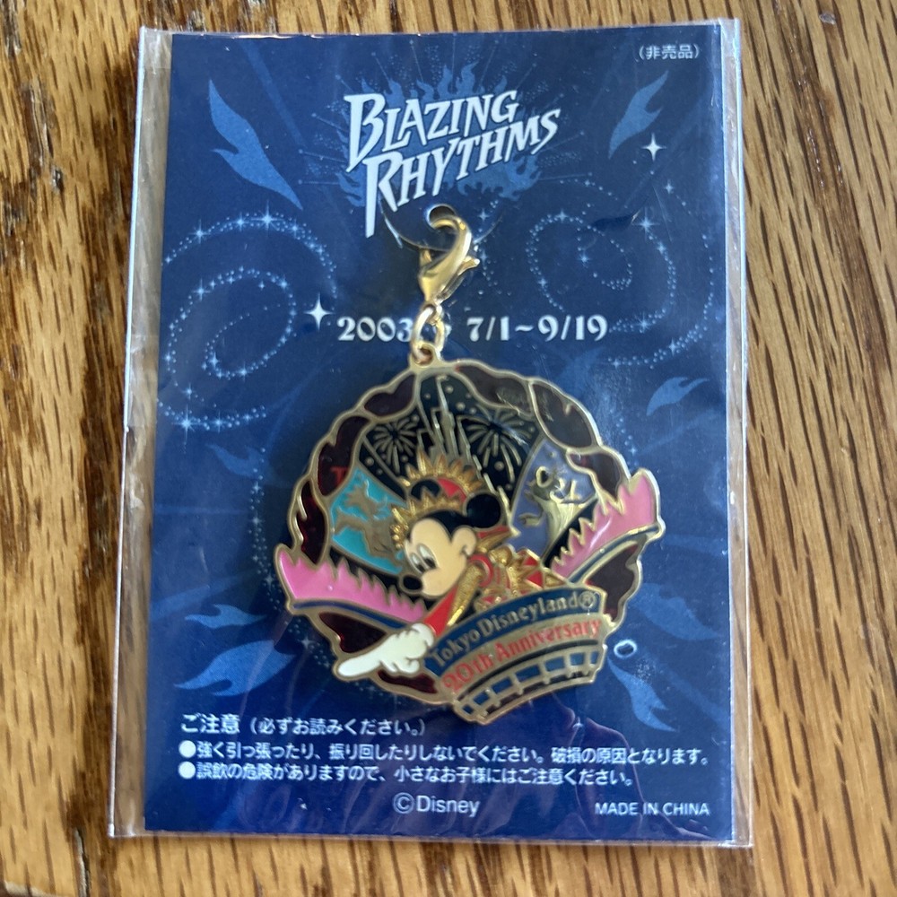 Tokyo Disney Resort Event Pin Charm 20th Anniversary Blazing Rhythms 2003 Mickey
