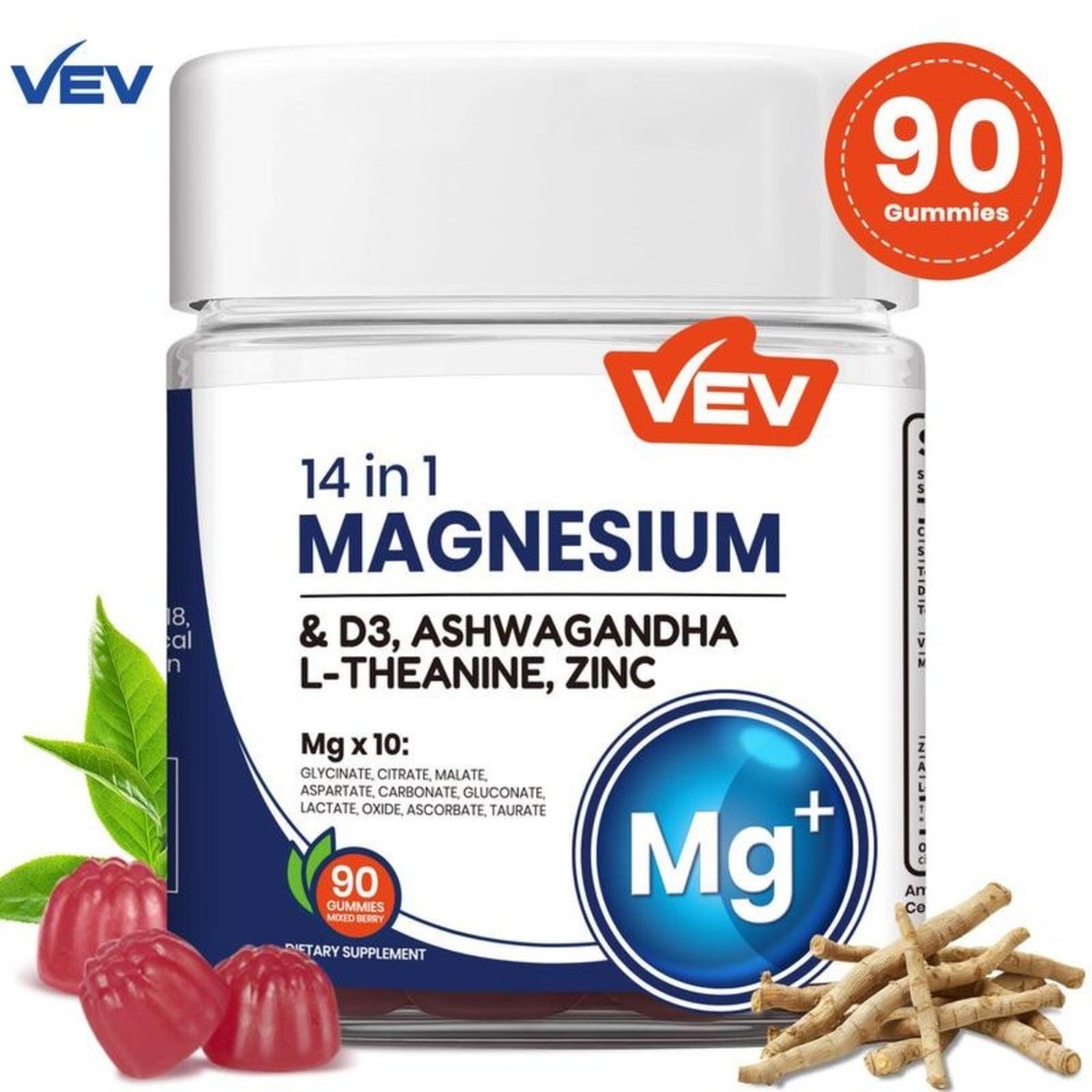 Magnesium Gummies 14-in-1 by VEV  for Relaxation & Sleep