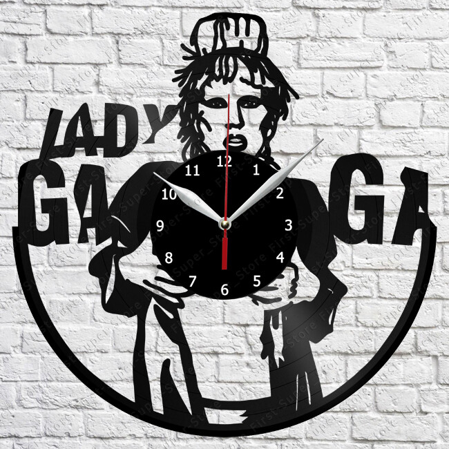 Lady Gaga Vinyl Record Wall Clock Art Decor Original Gift 12'' 30cm 2359