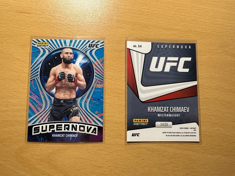KHAMZAT CHIMAEV - 2023 Panini Instant UFC SUPERNOVA #S4 SHORT PRINT - 1/123
