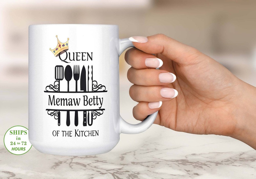 Personalized Queen Of The Kitchen Mug Personalized Custom Kitchen Mug Kitchen