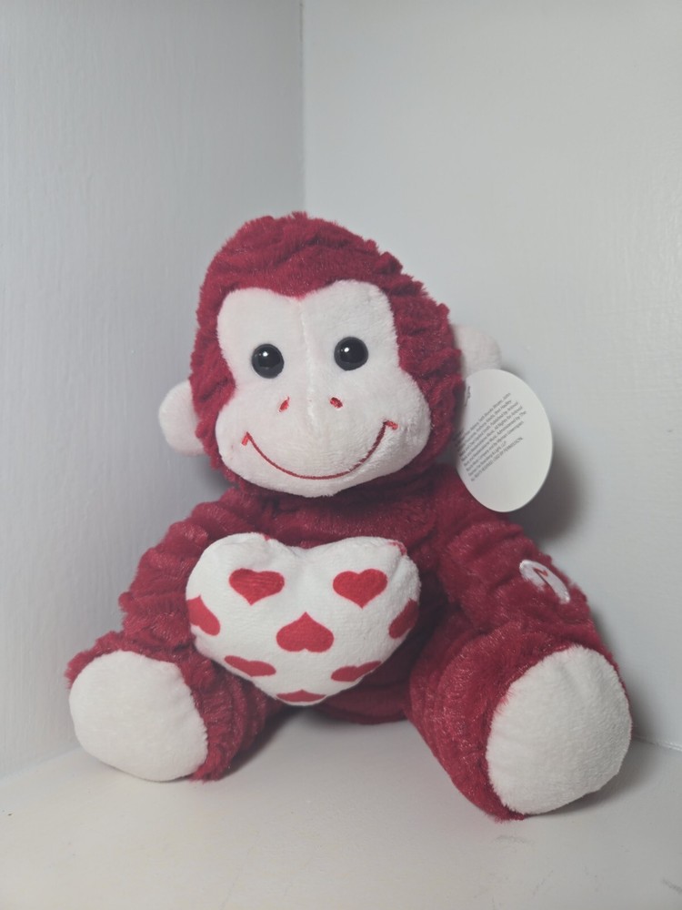 Goffa Red Monkey Musical Valentine Sings 'Butterfly' By Crazytown Plush 8