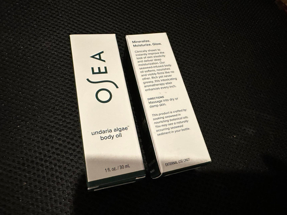 Pack of 2 OSEA Undaria Algae Body Oil 1 fl oz 30 mL New in Box Gift Ready