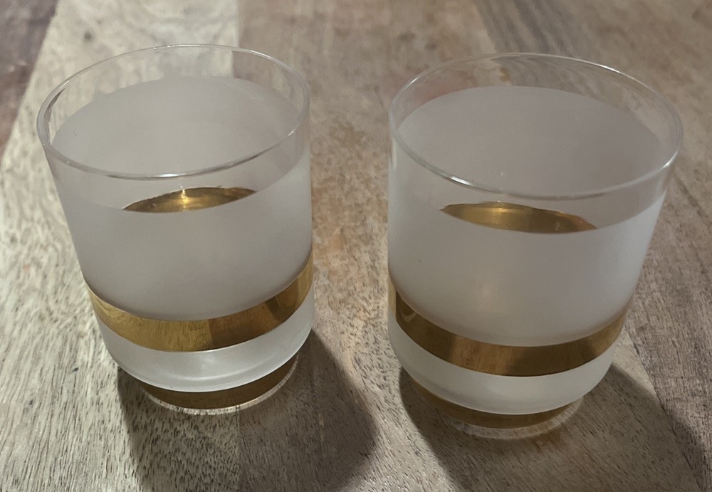 Vintage MCM Czechoslovakia Candle Votive 2.75in Tall 2.25in Wide