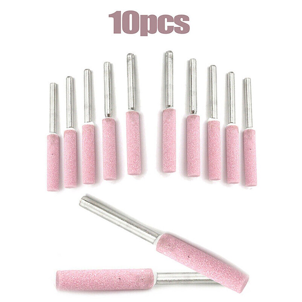 10PCS 4.8mm Chainsaw Sharpener Grinding Stones for Chain Saw Sharpening