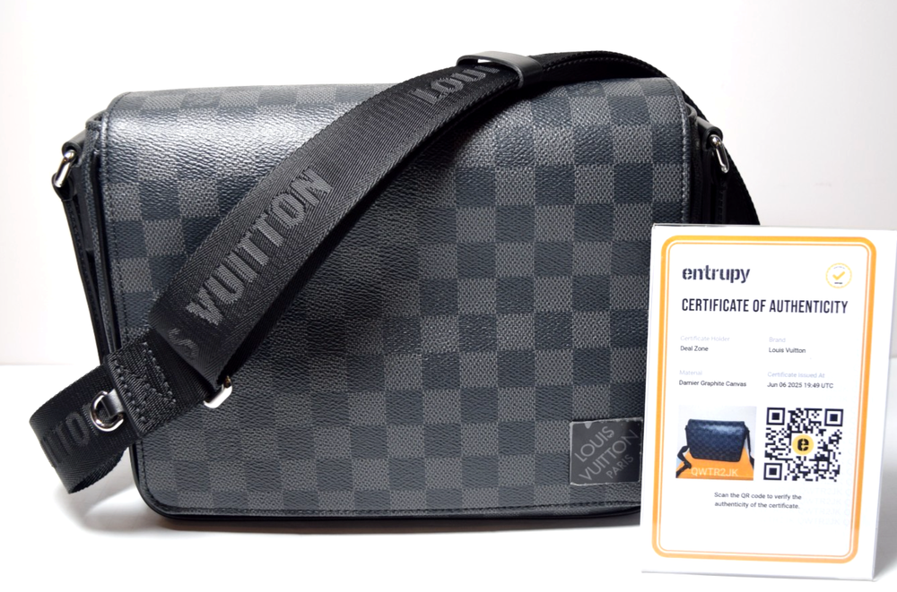 Louis Vuitton District PM Damier Graphite N42710 Unused Bag
