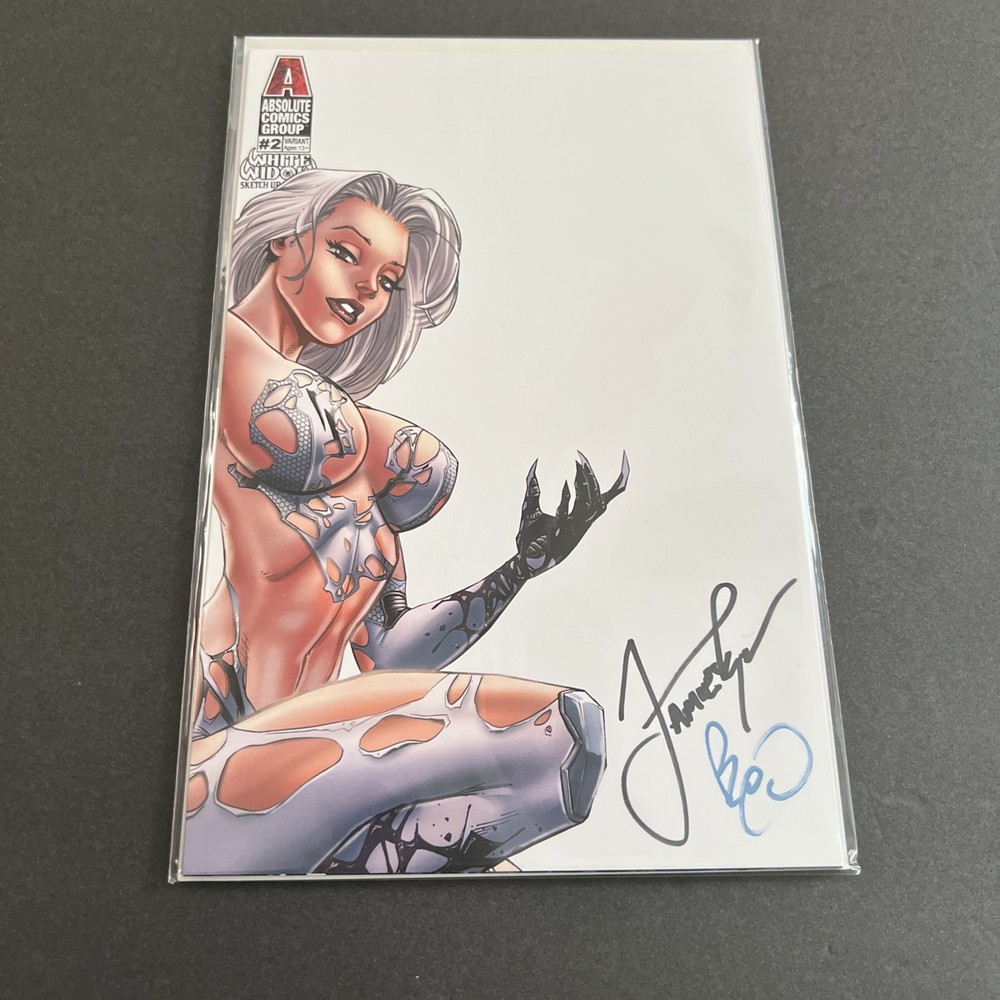 White Widow 2 2018 NYCC Sketch Up 2X Signed Jamie Tyndall, Benny Powell w/COA