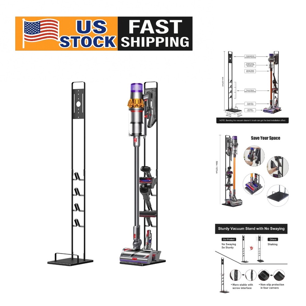 Dyson Cordless Vacuum Storage Bracket - Easy No-Drill Assembly