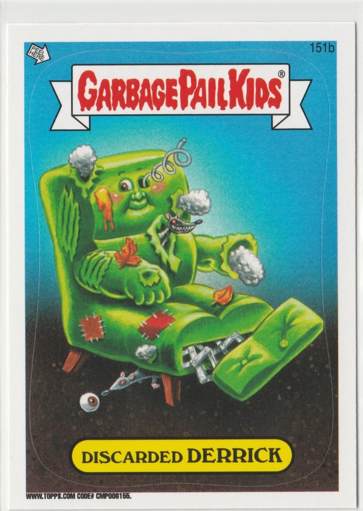 Discarded Derrick #151b Garbage Pail Kids GPK 2013 Series 3 BNS3 Brand New