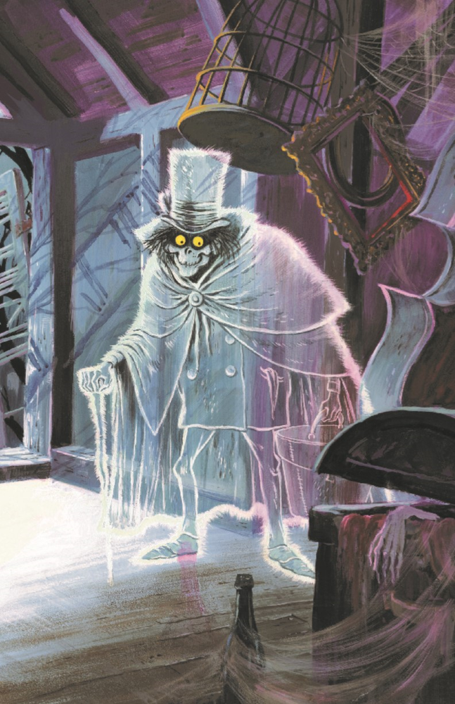 Haunted Mansion Hatbox Ghost Concept 11x17 Poster Print Disney