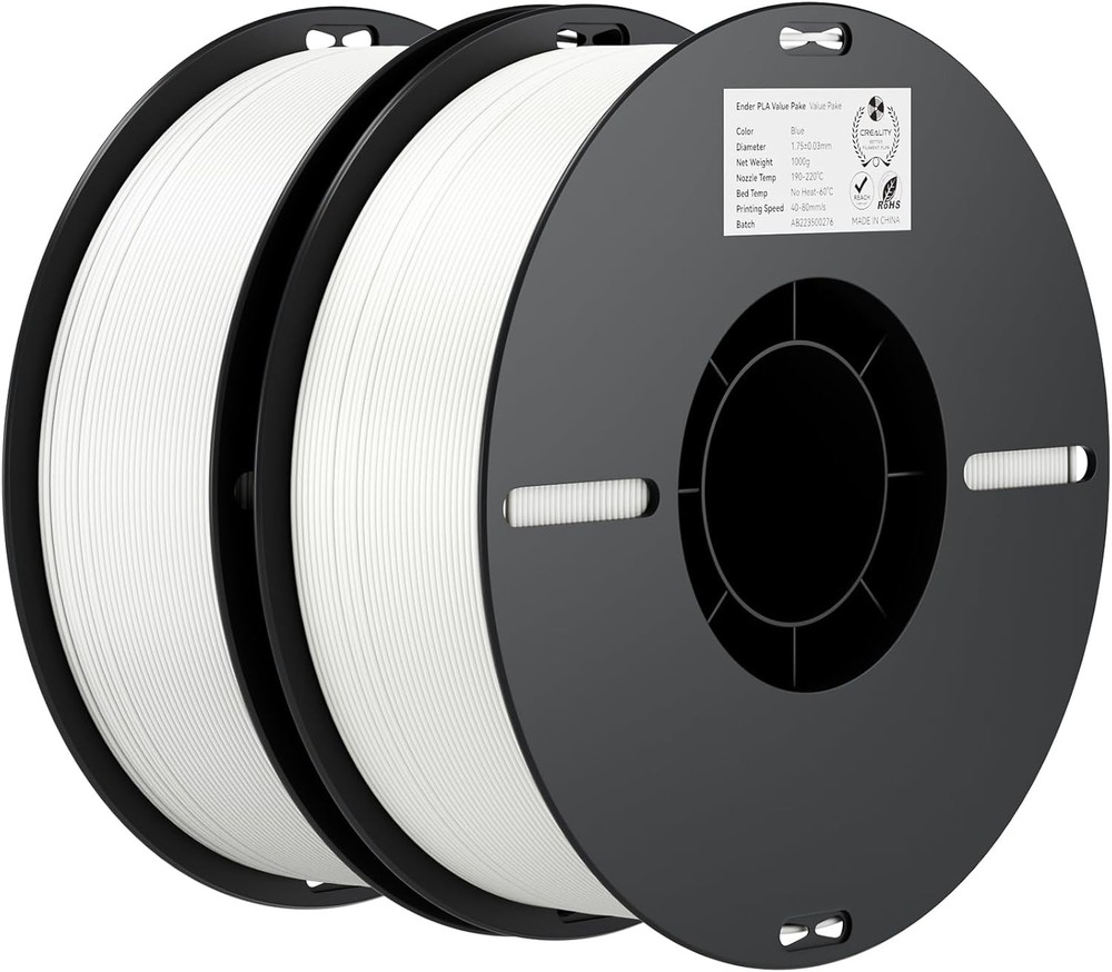 Creality PLA Filament 1.75mm 2KG White +/-0.02mm