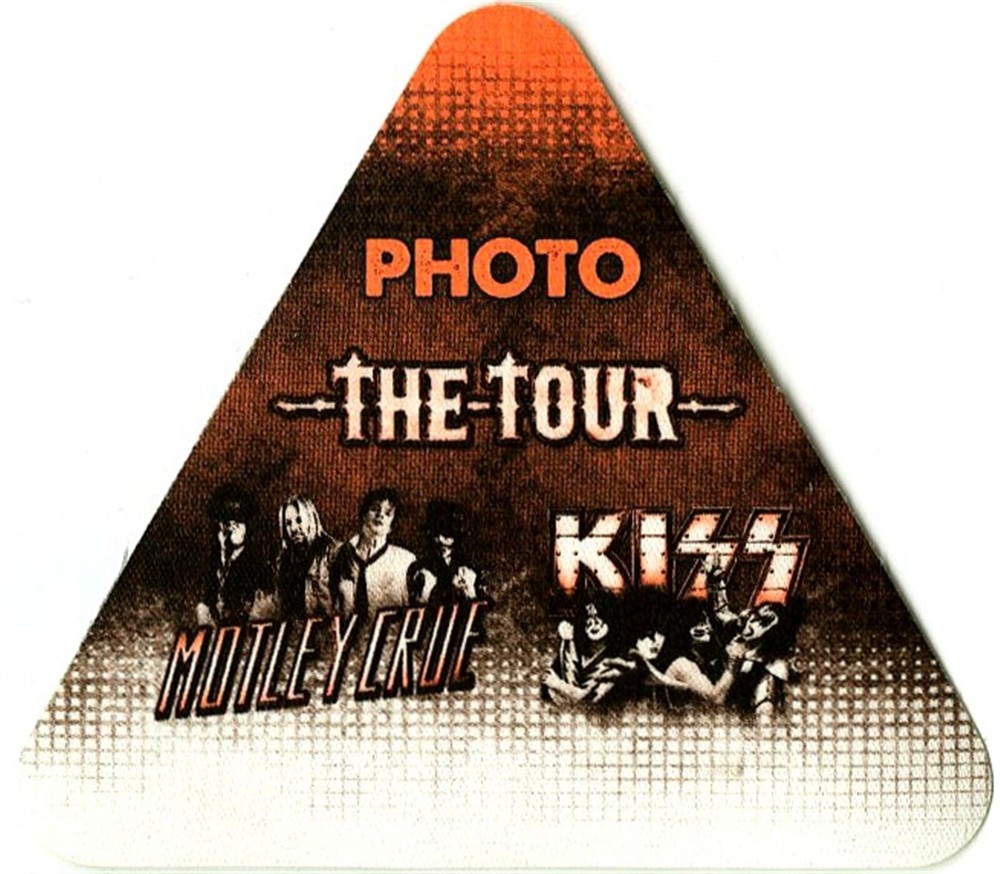 KISS 2012 Monster Concert Tour W/ Motley Crue Photo Backstage Pass