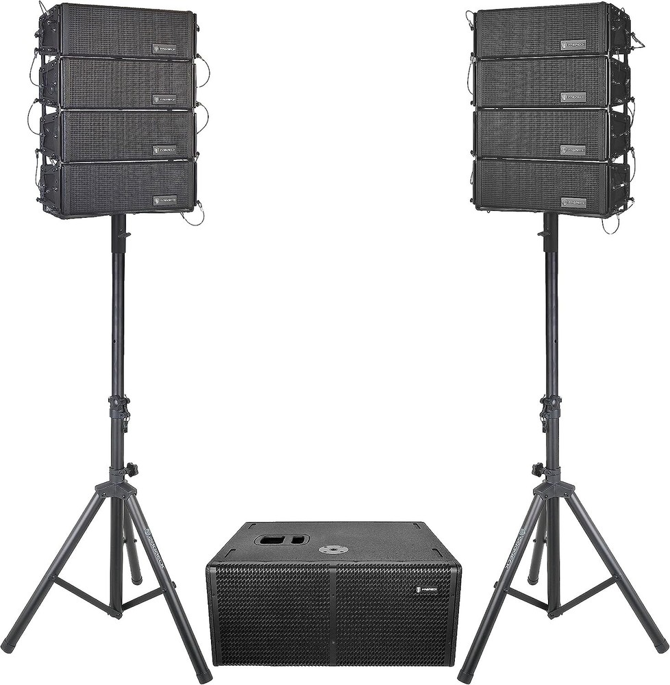 PRORECK Concert Set 6000W Stereo/Mono DJ Powered PA Speaker