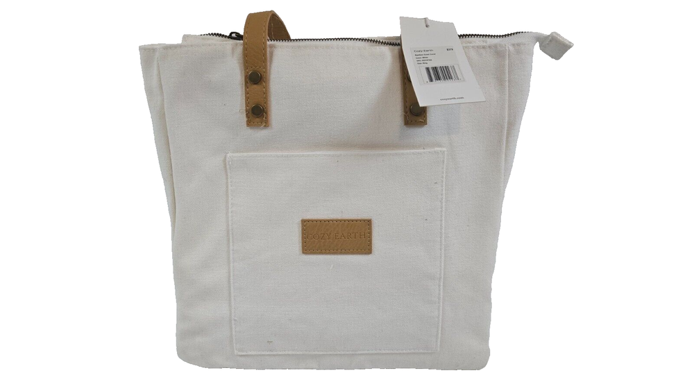 Brand New COZY EARTH Luxury Bamboo King Duvet Cover in Soft White