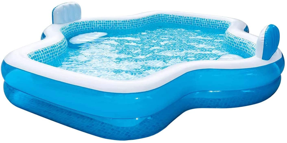 Members Mark 10ft Elegant Family Pool with 2 Inflatable Backrest Seats-image