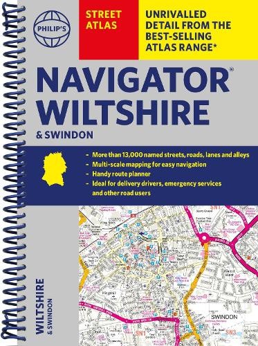 Philip's Maps Philip's Navigator Street Atlas Wiltshire and Swind (Spiral Bound)