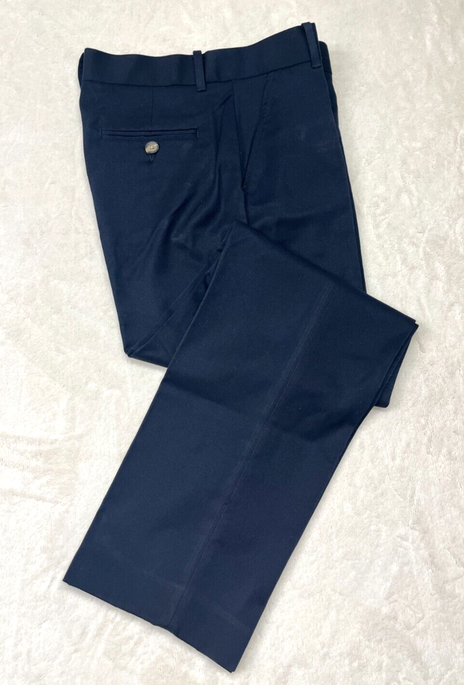 Tommy Hilfiger Boys Navy Blue Wool Blend Dress Pants Size 14