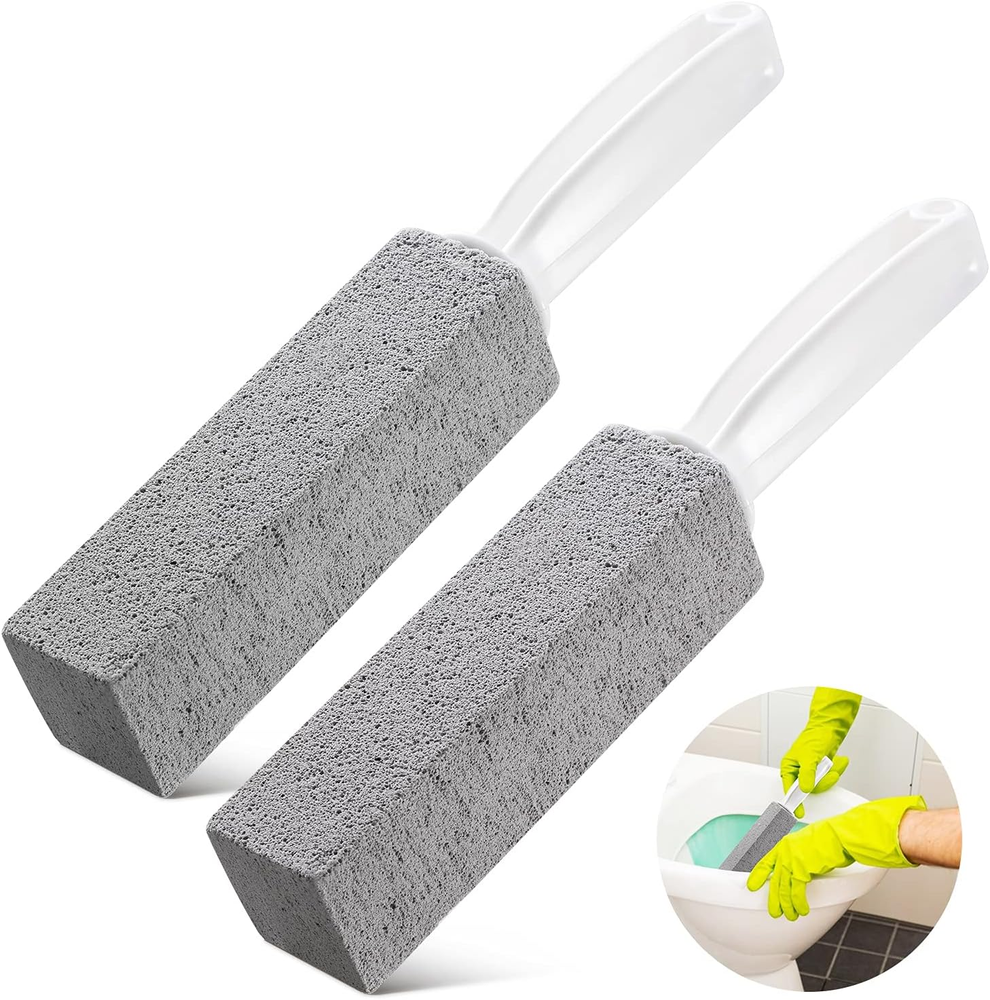 2-Pack Hard Water Toilet Cleaner with Ergonomic Handle
