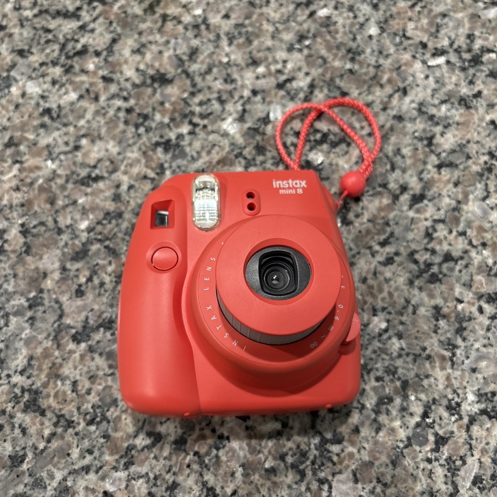 Fujifilm Instax Mini 8 Red Instant Camera – Tested Working Clean Condition