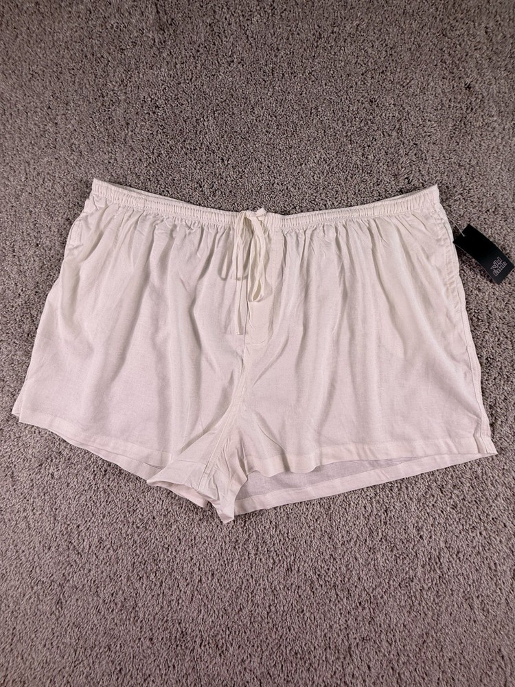 NEW Wild Fable Women's Linen Pull-On Shorts White Plus Size 2 X