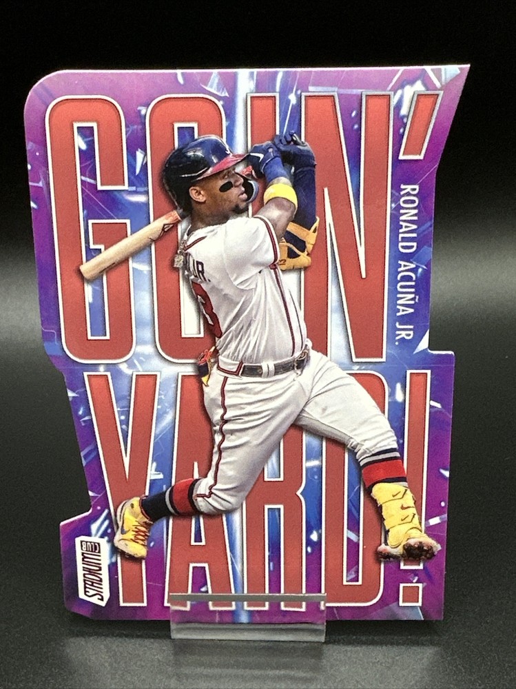 Ronald Acuna Jr. RED FOIL SP Goin' Yard #GY-8 2023 Topps Stadium Club Die-Cut