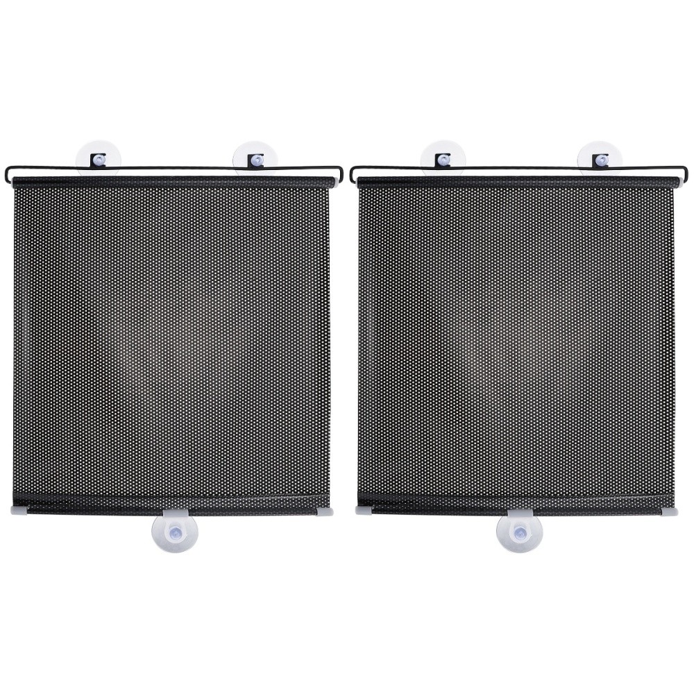 2 Sets Blackout Roller Blinds for Baby Nursery Kitchen UV Proof Privacy Curtains