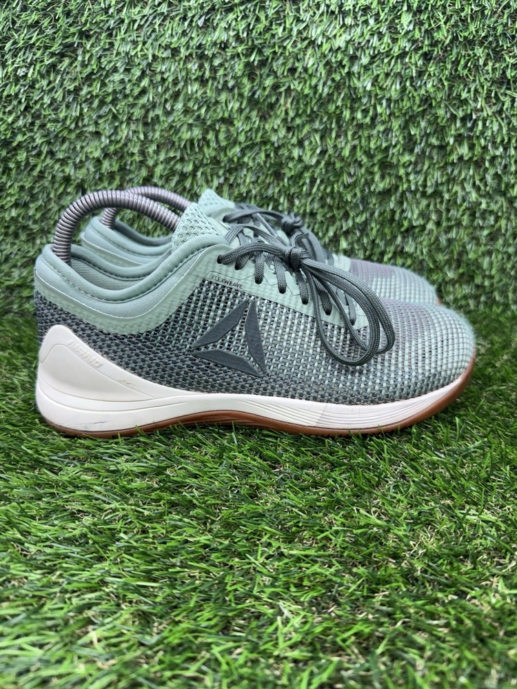 Reebok Nano 8 Womens Crossfit Training Sneaker in Green Flexweave Size 7.5