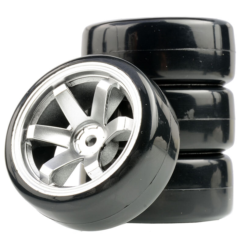 1/10 RC Drift Wheels & Tires for Tamiya TT01 TT02 HPI RS4 Sprint Traxxas 4Tec