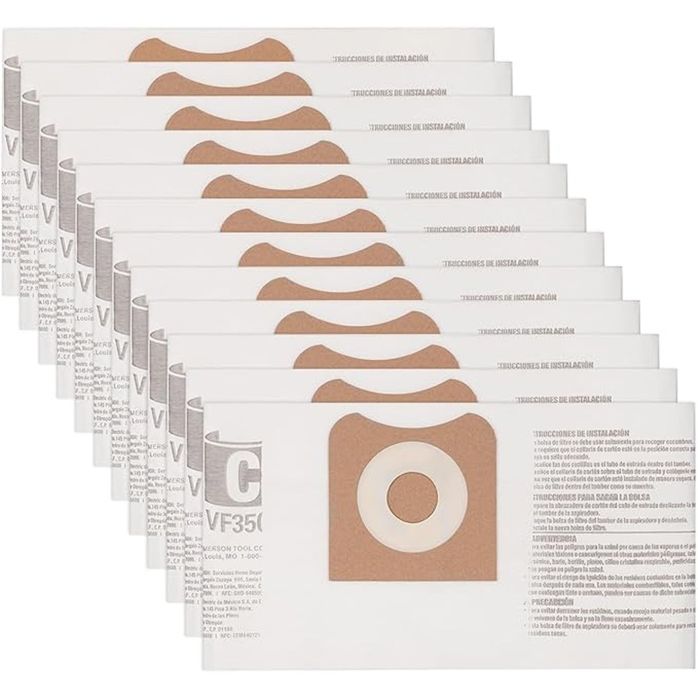 VF3501 Dust Bag For Ridgid & Workshop 3-4.5 Gallon Vacuums Replace Part# 23738