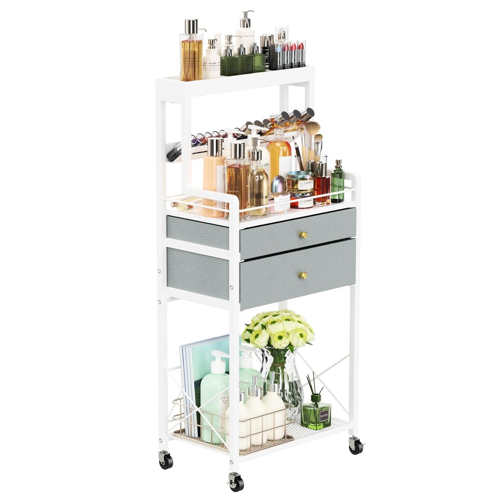 Large Floor Makeup Vanity Organizer with Drawers for Storage