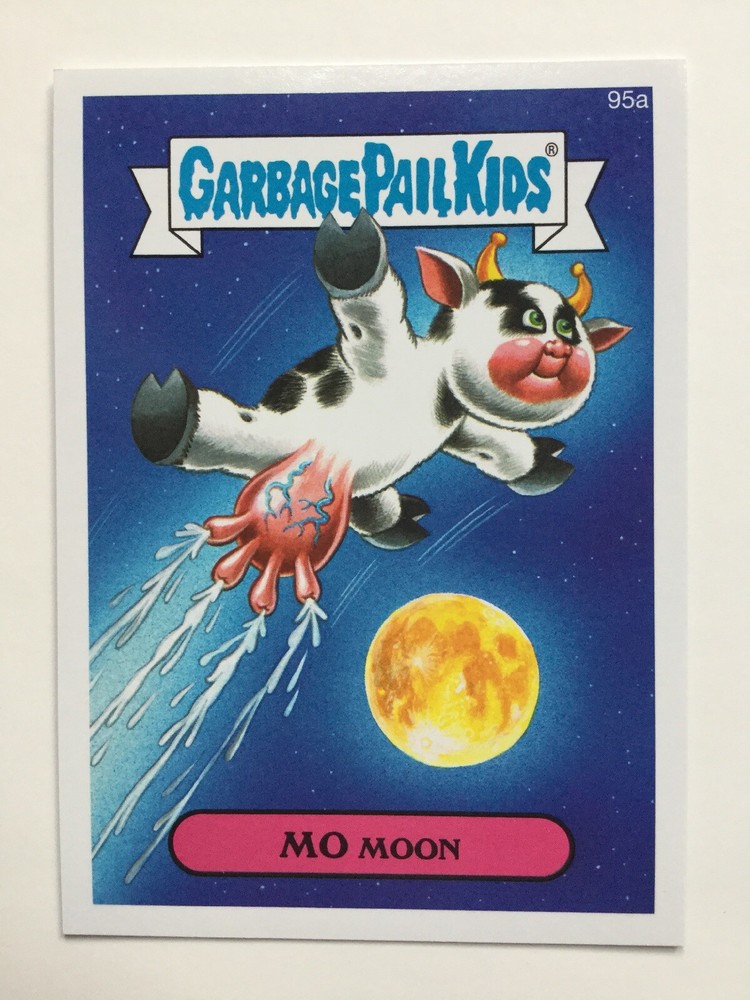 2014 Topps Garbage Pail Kids Series 2 Sticker 95a Mo Moon