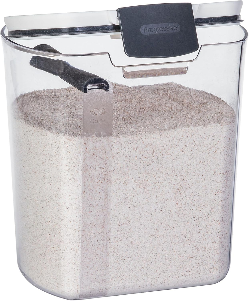 Flour Storage Container, 4-Quart, Bpa-Free Plastic, Dishwasher Safe