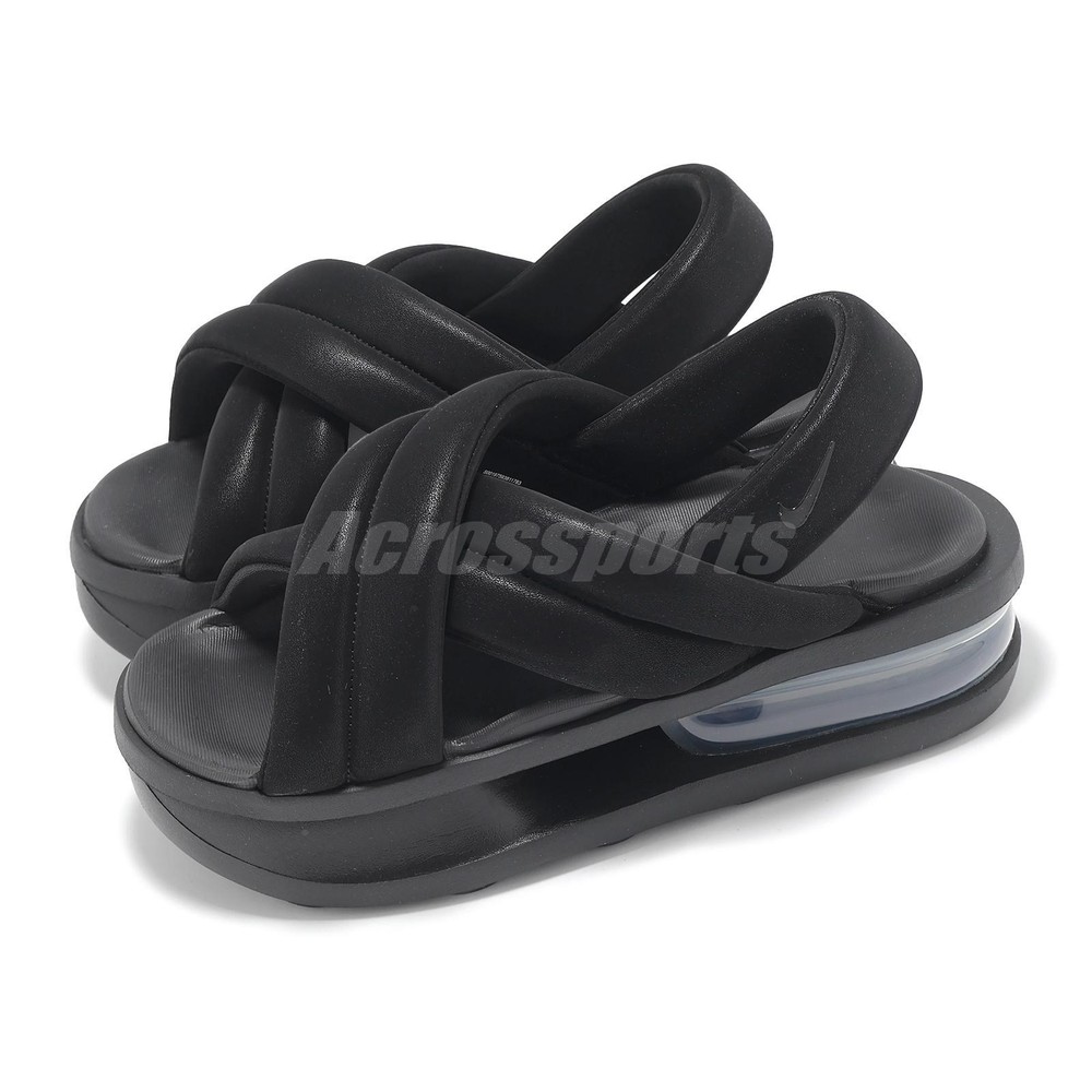 Nike Womens Air Max Isla Black Anthracite Platform Sandal FJ5929-003