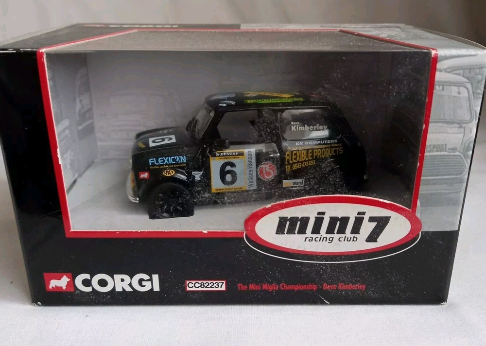 BLACK RALLY MINI Corgi 1/43 Diecast Championship Dave Kimberley CC82237 IN BOX
