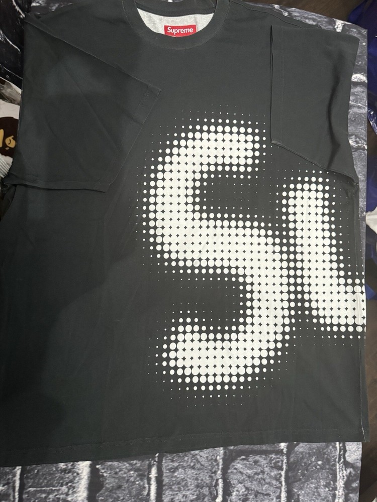 Supreme Halftone S/S Top Black Size XL SS24 Logo