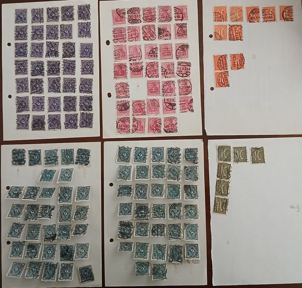 GERMANY - LOT OF STAMPS ON ALBUM PAGE  - #2054