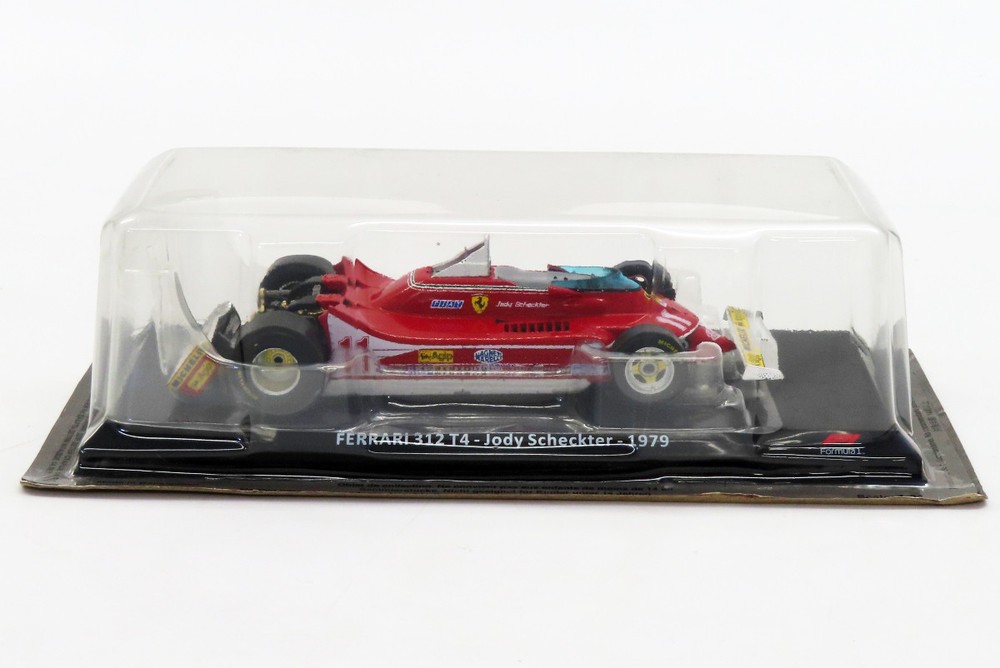 Minicar 1/24 Ferrari 312 T4 Jody Scheckter 1979 11 Red White Big Scale F1